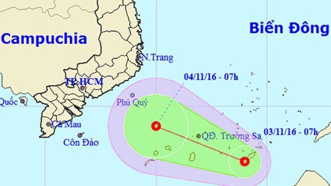 Áp thấp nhiệt đới trên biển Đông