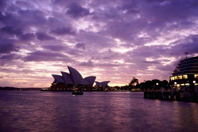 Biển tím chiều hè Sydney&nbsp;- Ảnh: Nguyễn Ngọc Tuấn