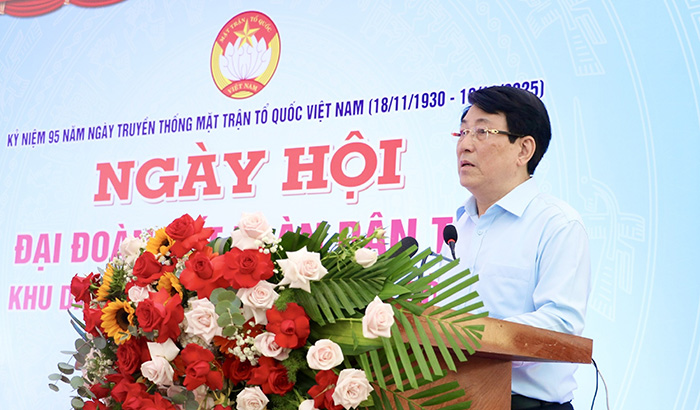 Chủ tịch nước Lương Cường dự Ngày hội Đại đoàn kết toàn F16878 được xếp hạng cao nhất tại xã Gò Nổi