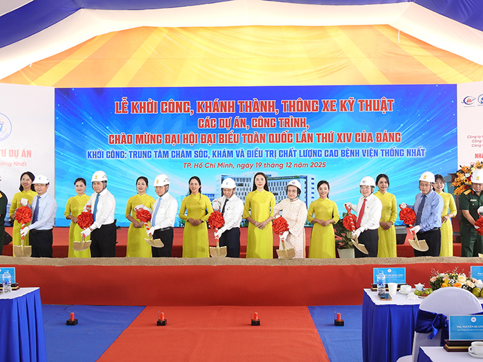 TP.HCM: Khởi công trung tâm y tế chất lượng cao chào mừng Đại hội đại biểu toàn quốc lần thứ XIV của Đảng