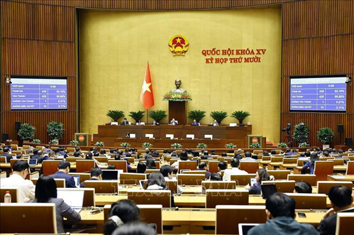 Thông qua các luật trong lĩnh vực tài chính, nông nghiệp và môi trường