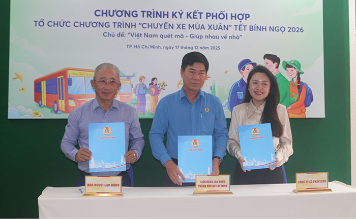  “Chuyến xe mùa xuân – Giúp nhau về nhà” hỗ trợ hơn 800 vé xe cho công nhân về quê đón Tết Bính Ngọ năm 2026