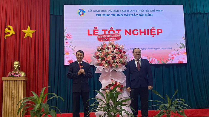 Trường Trung cấp Tây Sài Gòn: Lễ tốt nghiệp cho 159 học viên, mở ra một hành trình mới