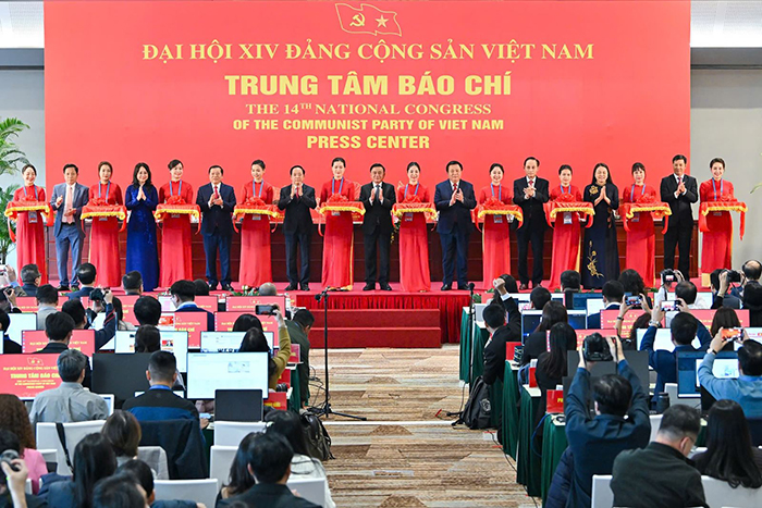 Trung tâm báo chí Đại hội XIV: Đáp ứng tác nghiệp của phóng viên trong nước và quốc tế 