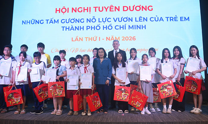 TP.HCM: Tuyên dương 100 trẻ em nỗ lực, vượt khó