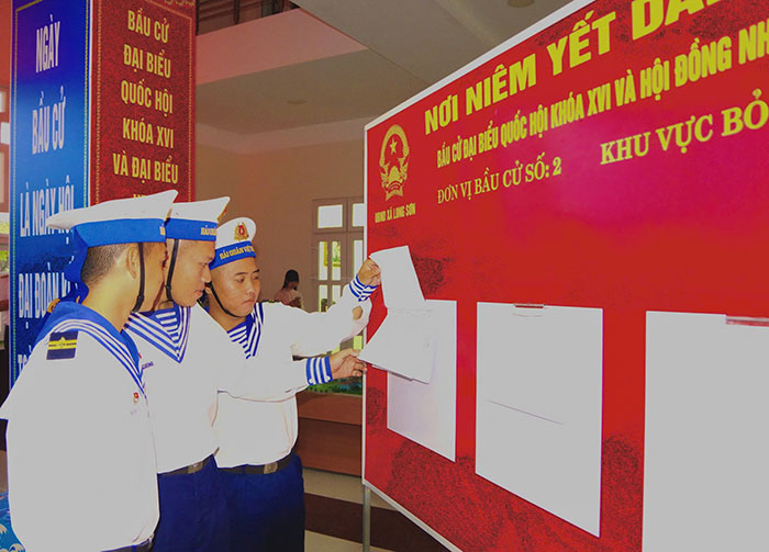 Tổ chức bầu cử sớm cho lực lượng làm nhiệm vụ trên biển