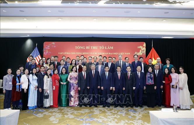 Tổng Bí thư Tô Lâm gặp gỡ bà con cộng đồng và các cơ quan đại diện Việt Nam tại Hoa Kỳ