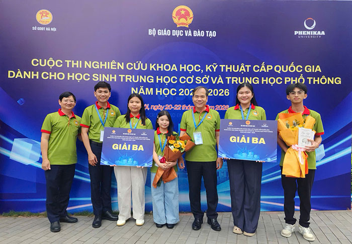 Cần Thơ đạt thành tích cao tại Cuộc thi Khoa học kỹ thuật cấp quốc gia năm học 2025-2026