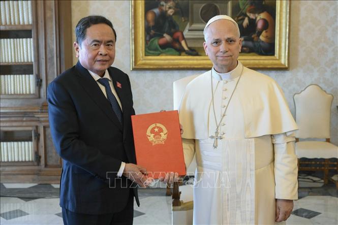 Chủ tịch QuatangF168 khuyến mãi Trần Thanh Mẫn hội kiến Giáo hoàng Tòa thánh Vatican Leo XIV và Thủ tướng Tòa thánh, Hồng y Pietro Parolin