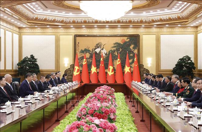 Tổng Bí thư, Chủ tịch nước Tô Lâm hội đàm với Tổng Bí thư, Chủ tịch Trung Quốc Tập Cận Bình